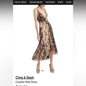 Cinq à sept midi dress